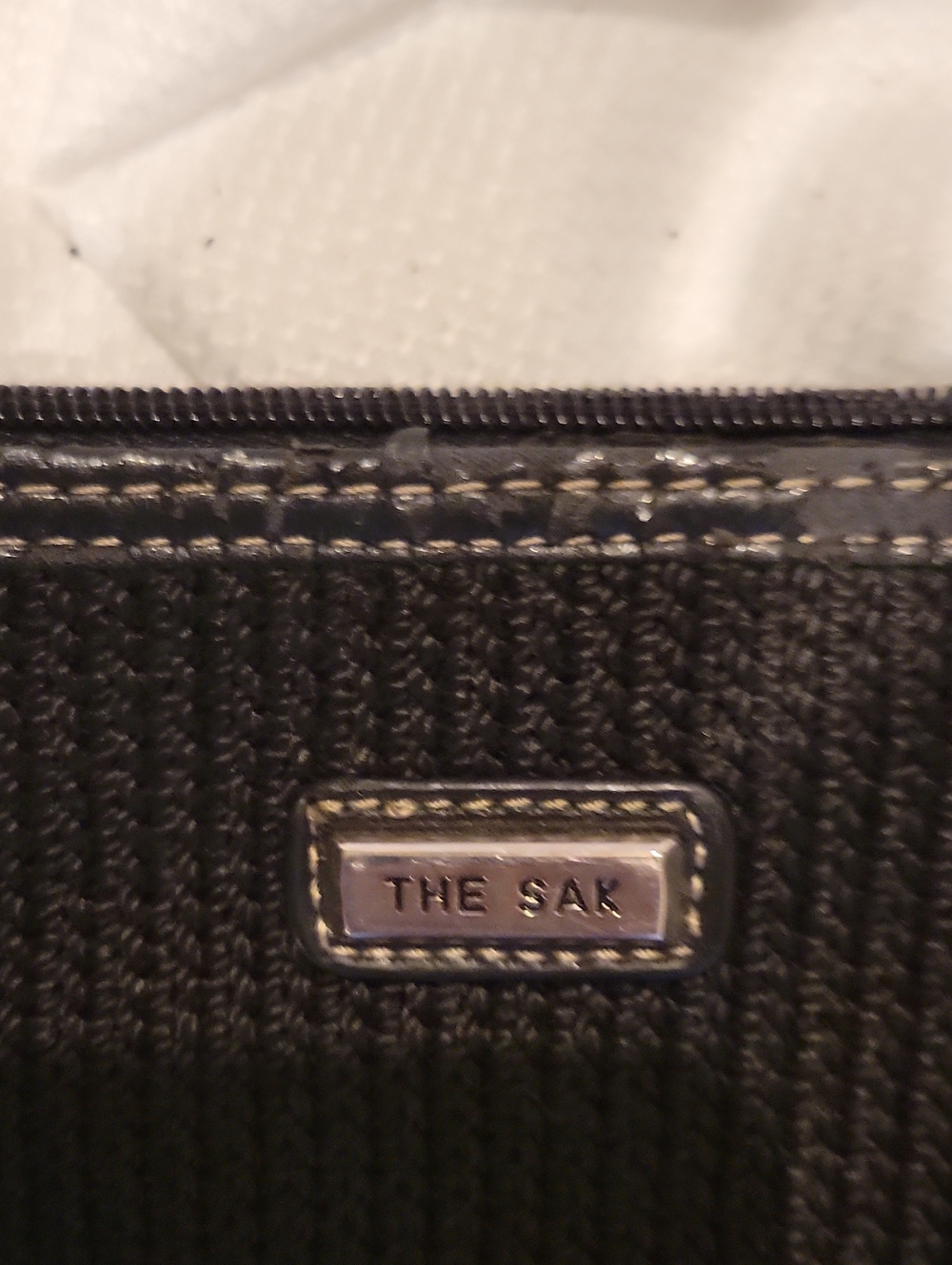 Black Knit Shoulder Bag - Women's With Bonus The Sak Woven Wristlette